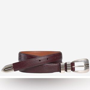 Johnston & Murphy Lizard-Grain Ranger Belt size 42